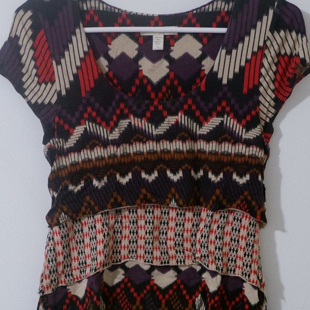 Anthropoligie Soft Tiered Shirt